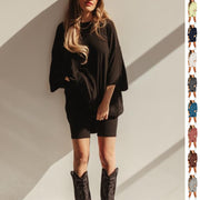 Summer Shorts Suit for Women – Loose Short-Sleeved T-Shirt & Slim Tight Pants | Fresh & Sweet Style
