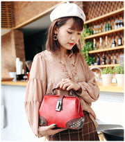 Fashion Women Handbag – Stylish PU Leather Shoulder Bag with Silt Pocket & Polyester Lining