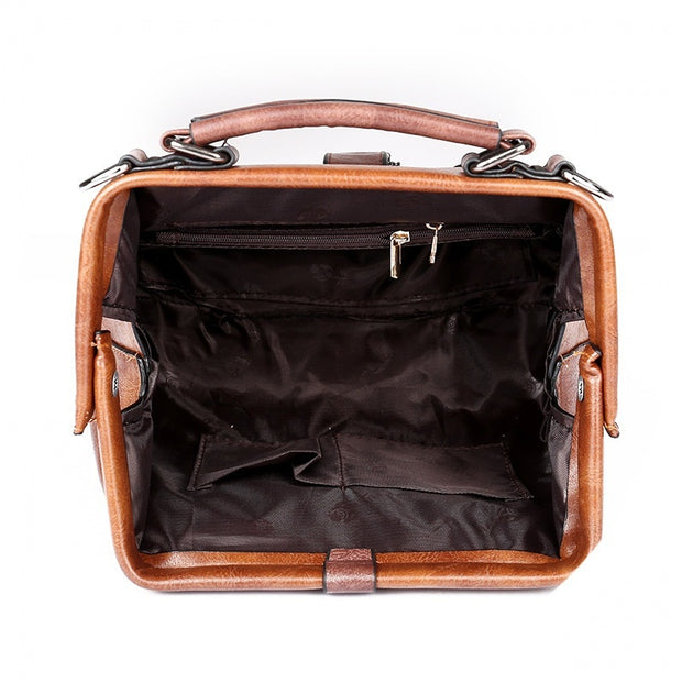 Fashion Women Handbag – Stylish PU Leather Shoulder Bag with Silt Pocket & Polyester Lining