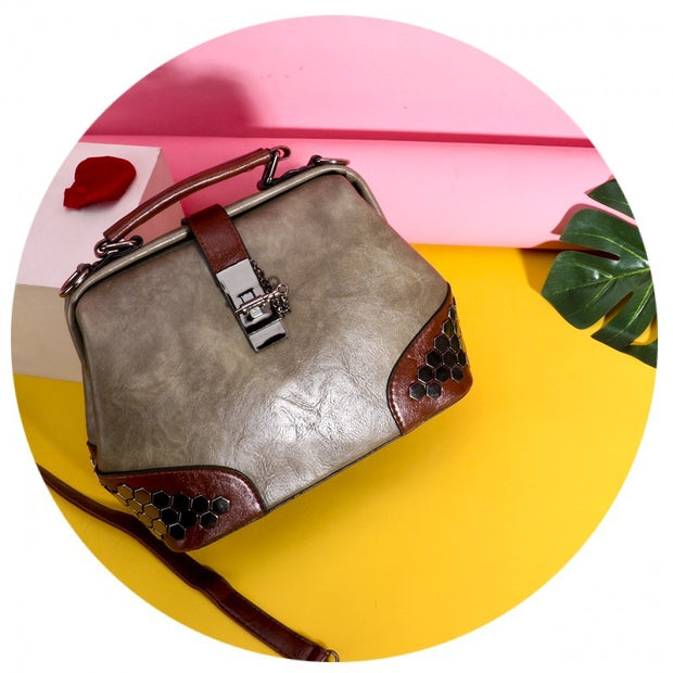 Fashion Women Handbag – Stylish PU Leather Shoulder Bag with Silt Pocket & Polyester Lining