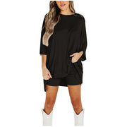Summer Shorts Suit for Women – Loose Short-Sleeved T-Shirt & Slim Tight Pants | Fresh & Sweet Style